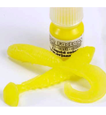 färg gul liquid collour örjansfiske
