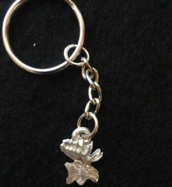 litet älghuvud nyckelring articart smycke örjansfiske